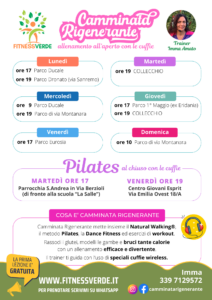 Orari Camminata Rigenerante e Pilates